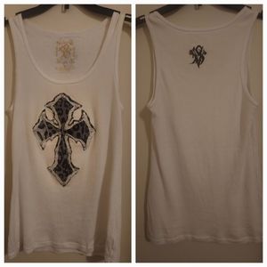 Velvet Stone Cross Top